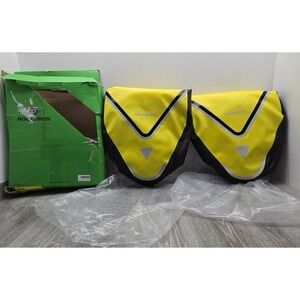 Rockbros Waterproof Bike Pannier Bags 20L Yellow Rear Rack Triangle Bag Set NEW